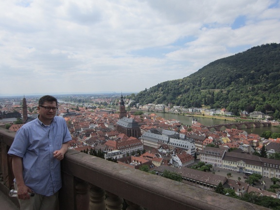 Chris overlooking Heidelberg